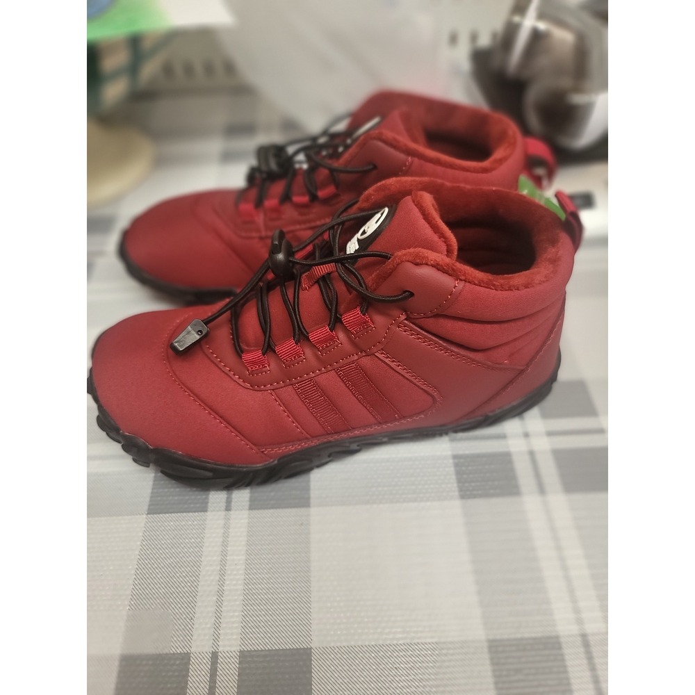 Hike Footwear Winter Snow Boots Waterproof Ankle Booties‎ Red